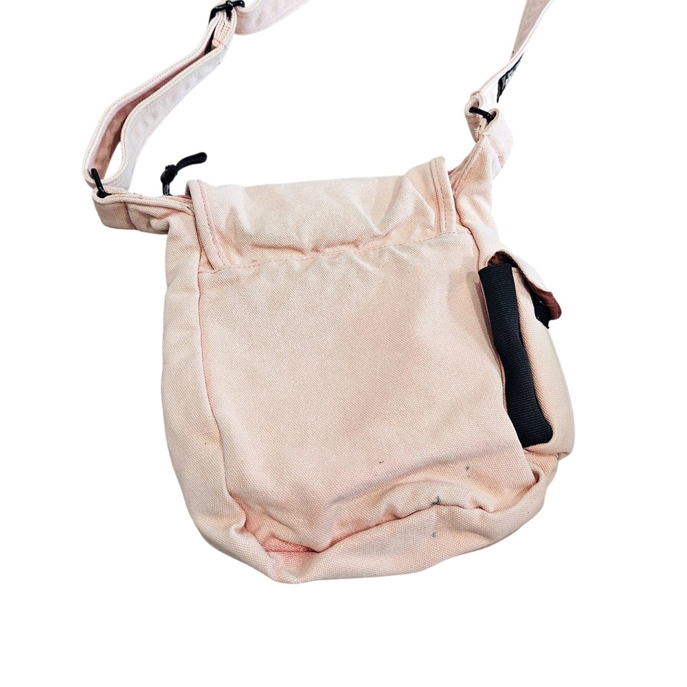 Kavu Cotton Canvas Crossbody Bag Light Pink Adjustable Strap Many Compartments - Picture 2 of 11